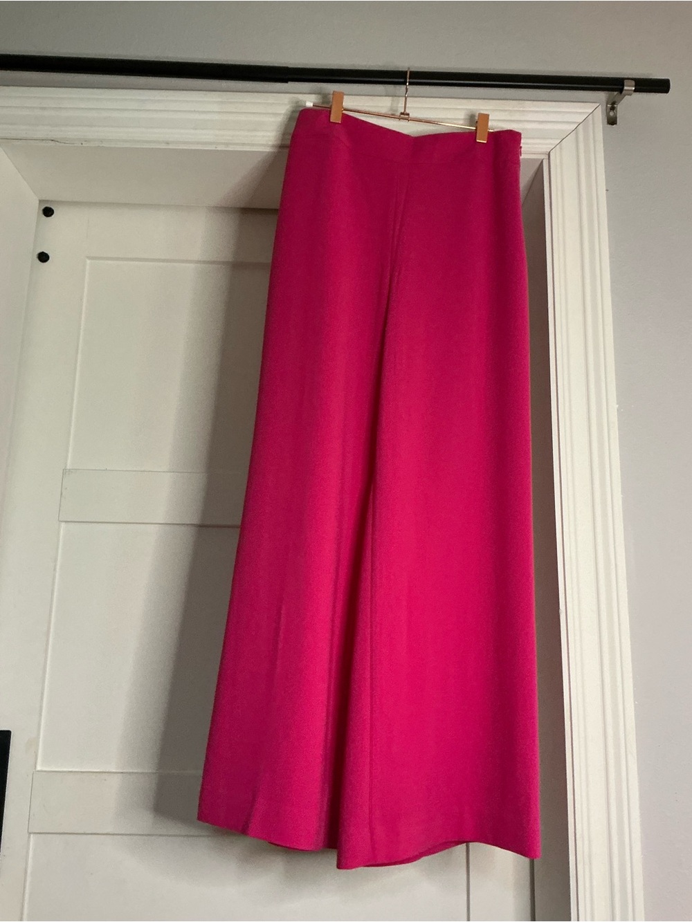 Ann Taylor Wide-Leg Pants in Hot Pink